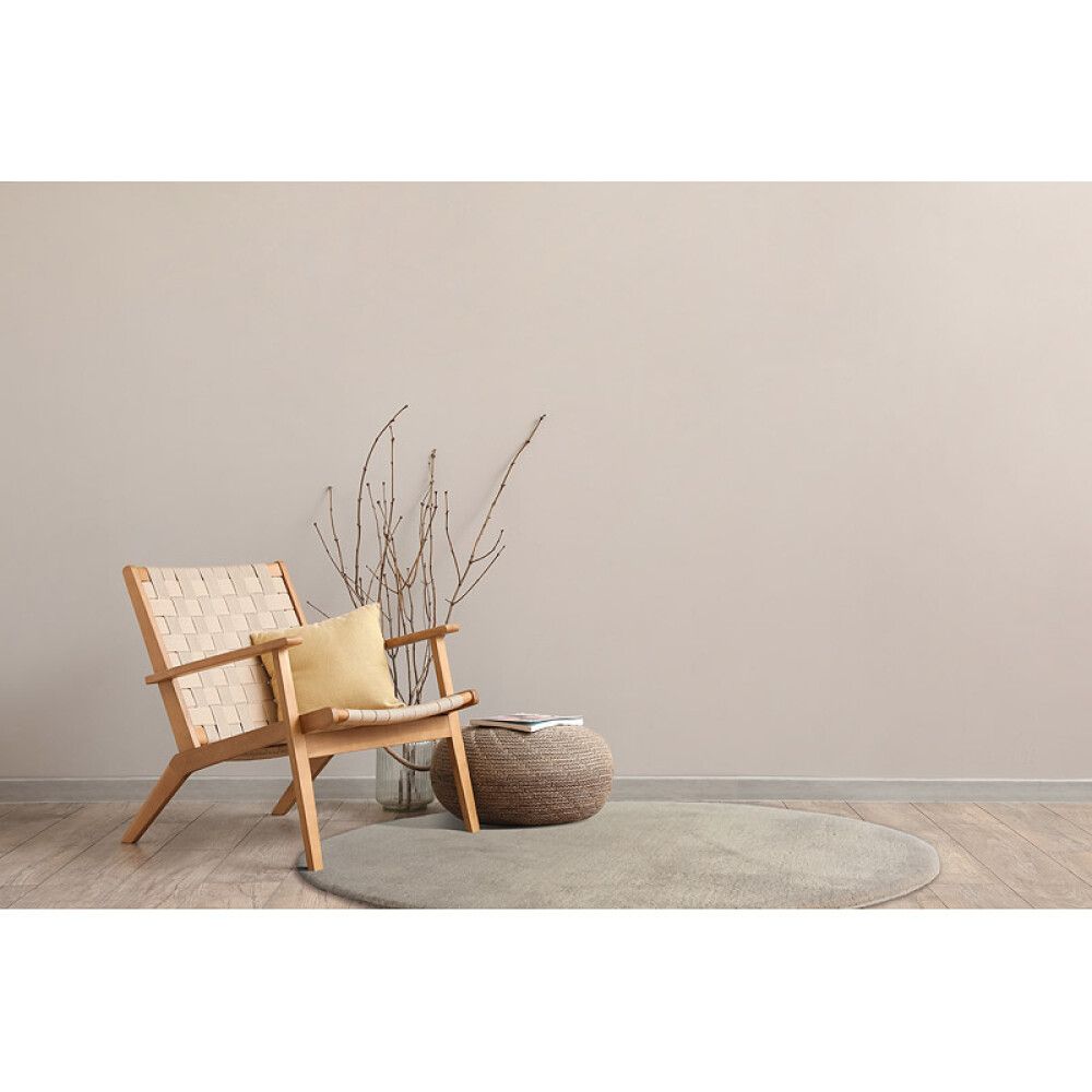 GULVTEPPE SOFT TOUCH Ø130CM GRÅBRUN