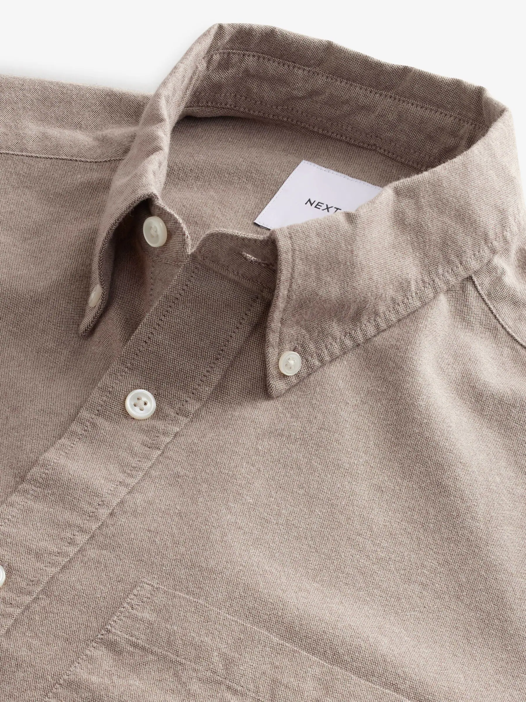 Pastel geel naturel - Soft Touch Oxford Long Sleeve Shirt