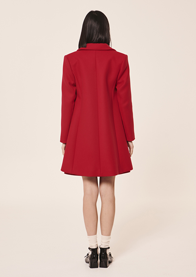 Manteau Marinrouge en drap caban