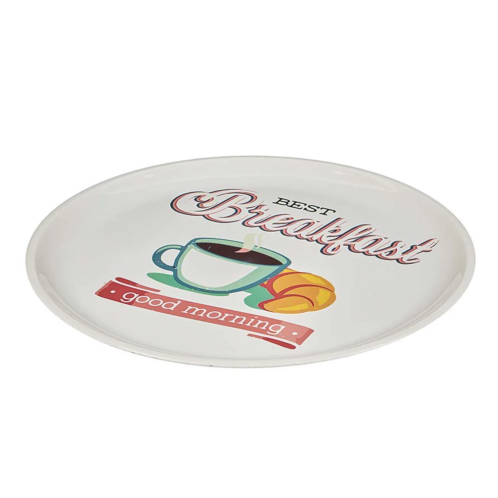 Plateau rond style vintage