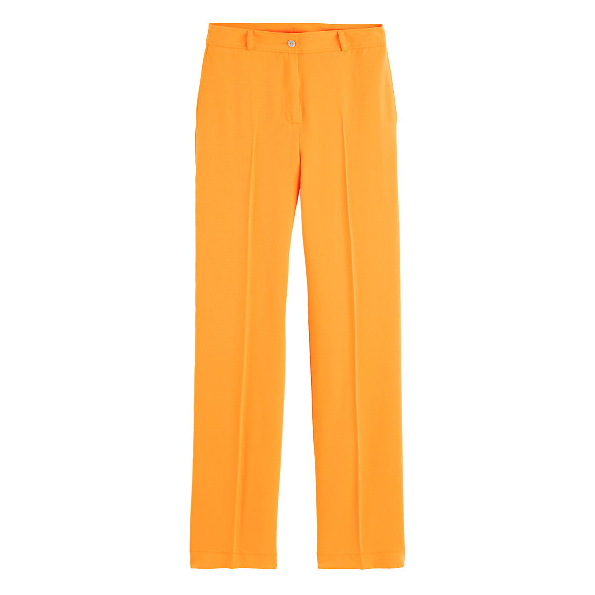 COLEÇÃO LA REDOUTE<br>Calças retas e flexíveis em Lyocell
