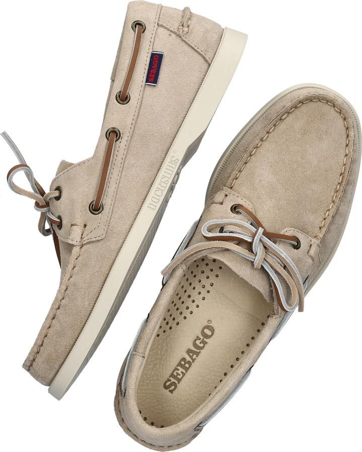 Sebago Authentic Original Boat Shoe Suede Leather Dove Grey Loafers
