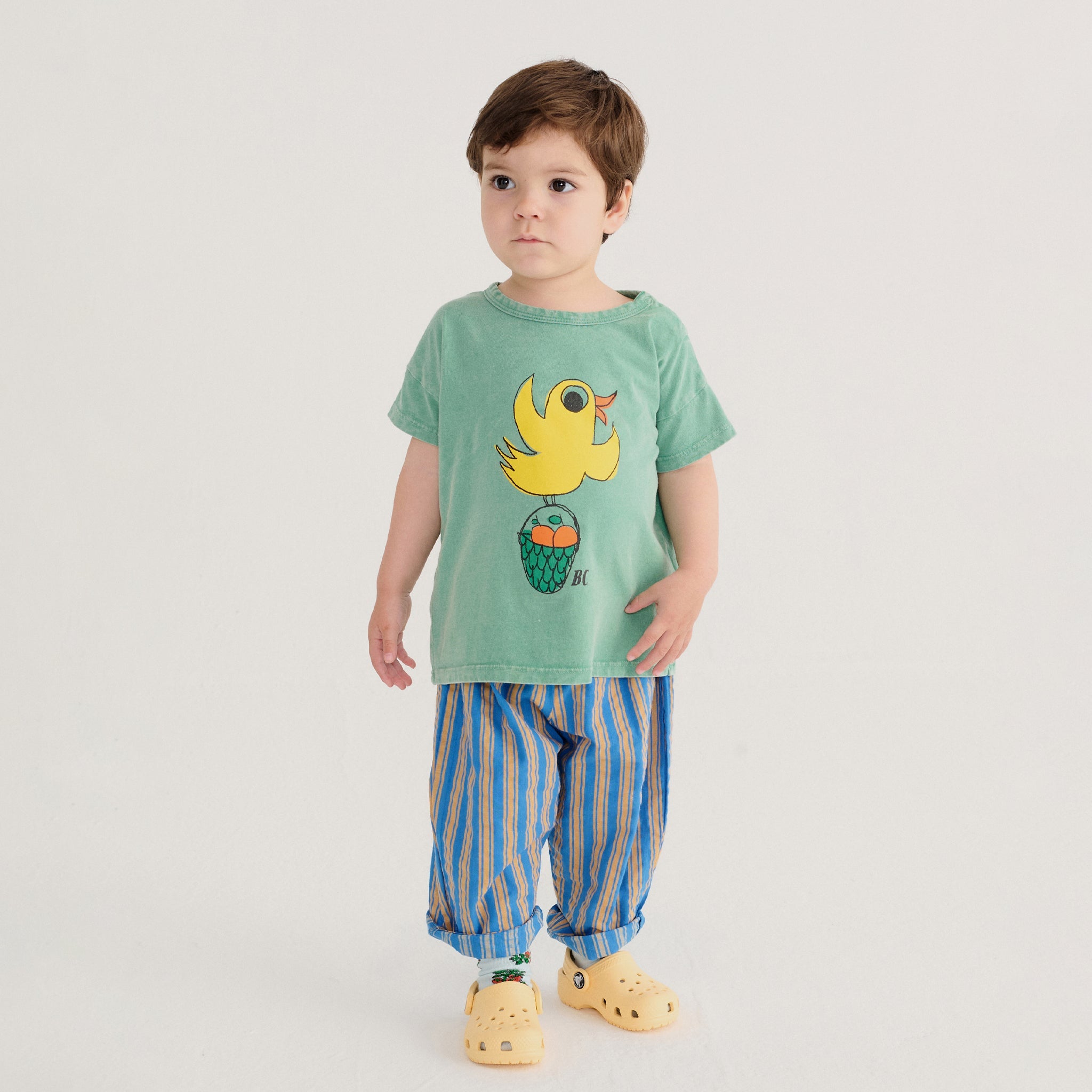 Baby T-Shirt Flying Oranges Green