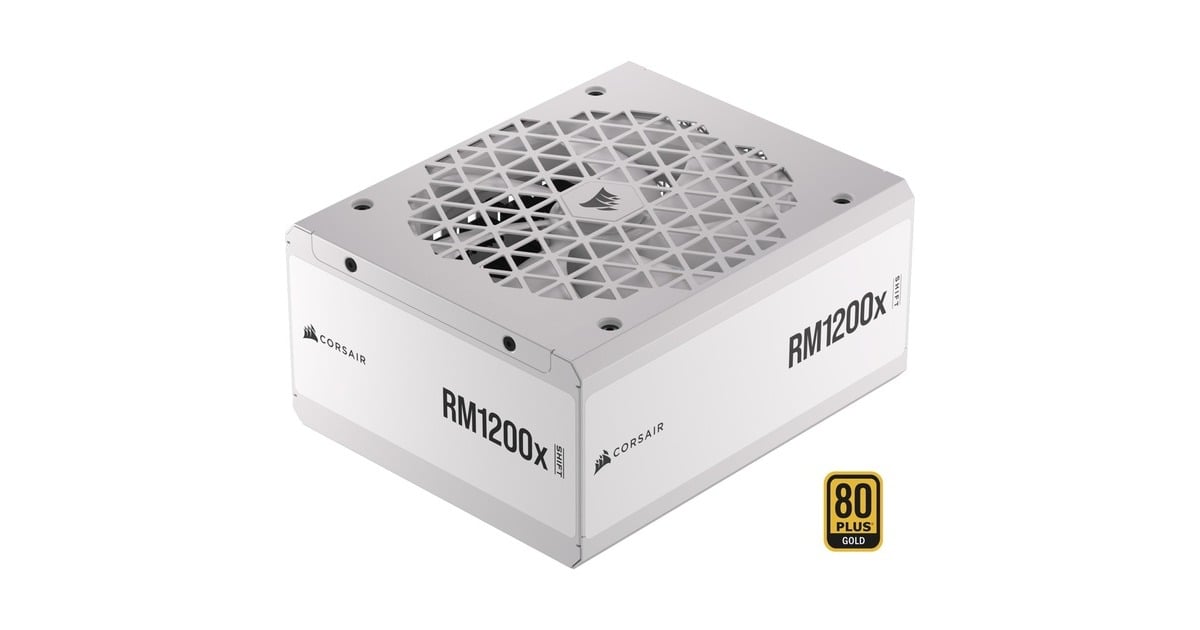 CorsairRM1200x SHIFT modulaire 1200 watt voeding   (Wit, 1x 12V-2x6, 6x PCIe)