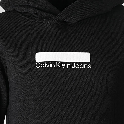Sweat Capuche Enfant Small Black Logo 1437 Noir