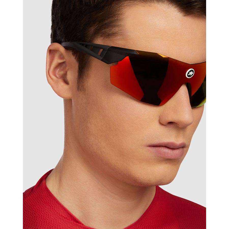 Assos Skharab Sport Zonnebril Rood