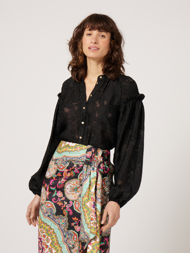 Chemise fantaisie col rond