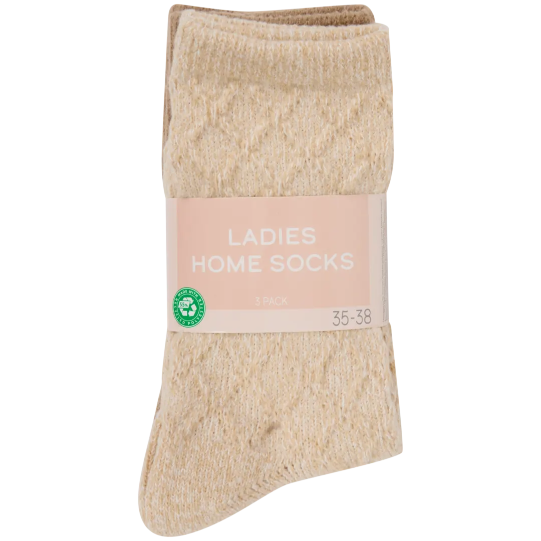 Lounge-sokken Maten 35 - 42 | 3 paar | diverse kleuren