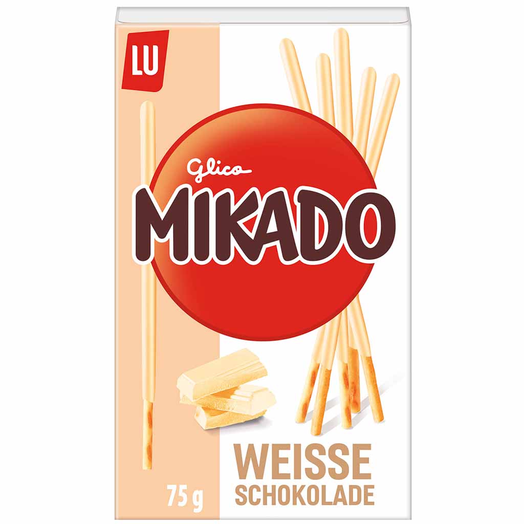 LU Mikado Weisse Schokolade & Keks 75g MHD:31.10.25