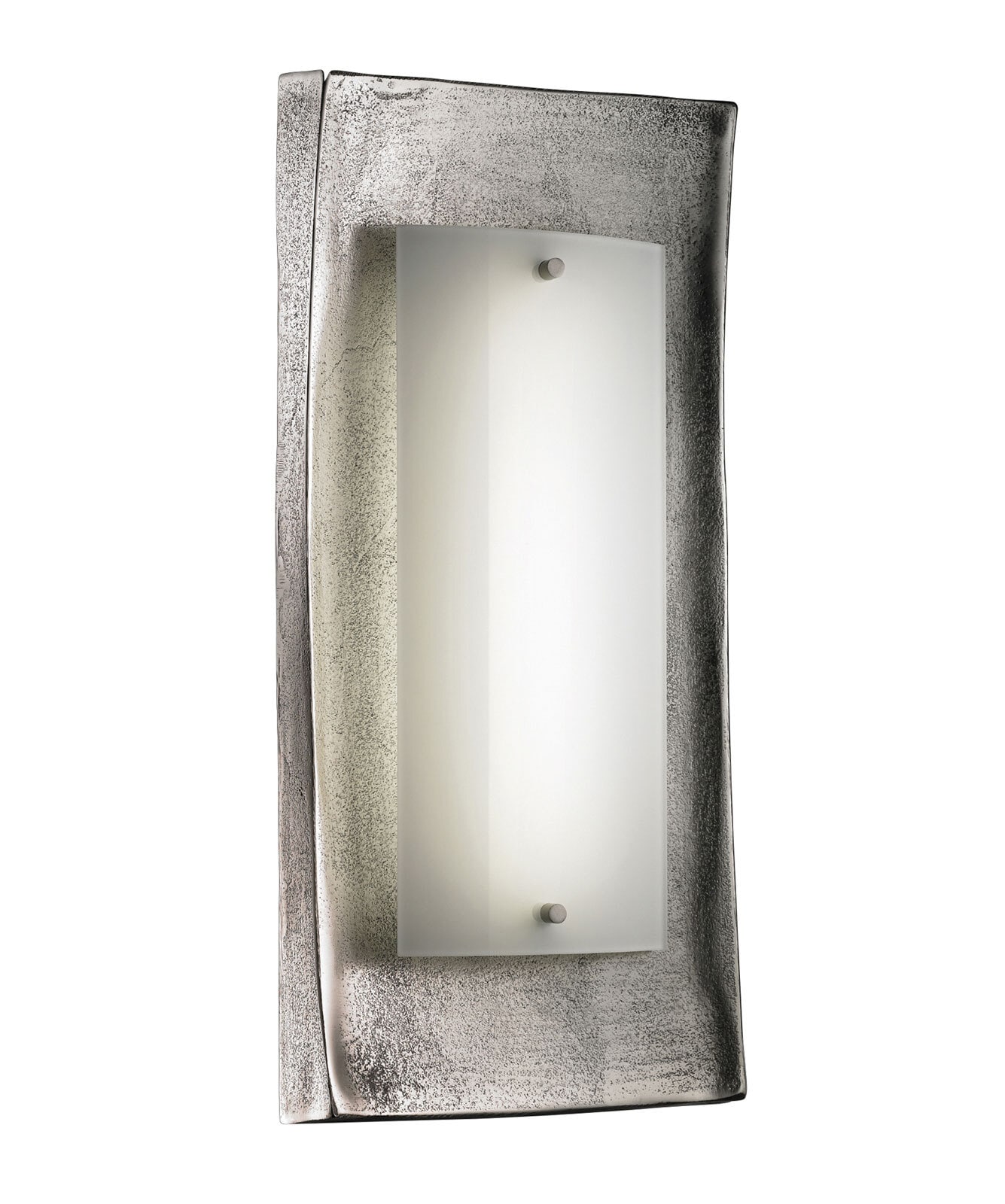 FISCHER & HONSEL LED Wandlampe SHINE ALU nickelfarbig/Glas opal