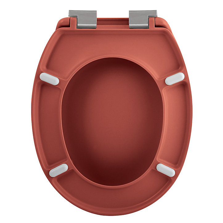 Abattant WC terracotta mat Neela avec frein de chute
