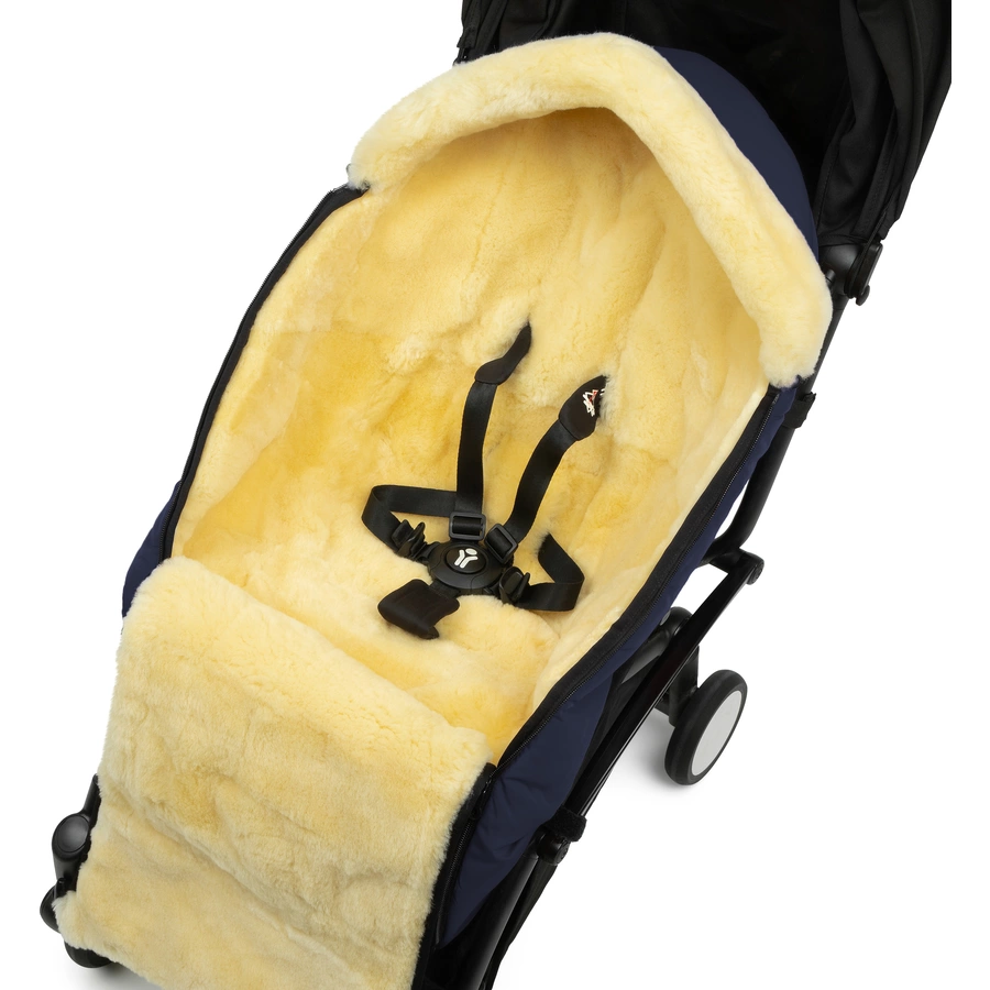 Werner Christ Baby Lammfellfußsack LADIS navy