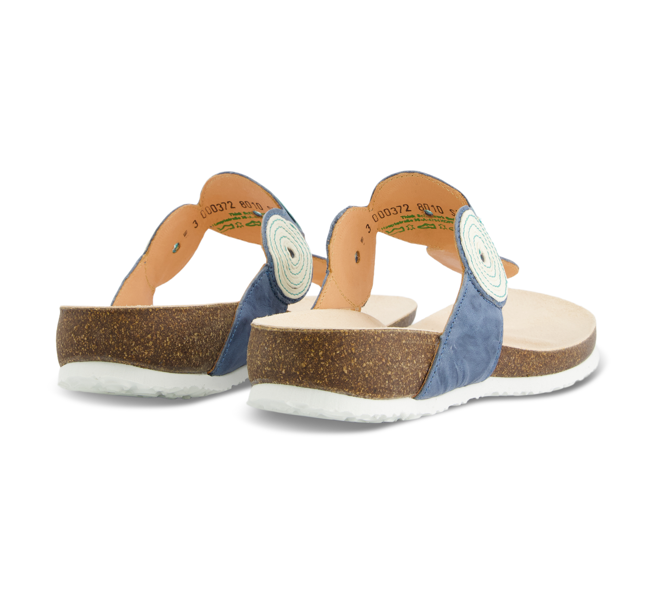 Think! Julia - Pantoletten blaumulticolor