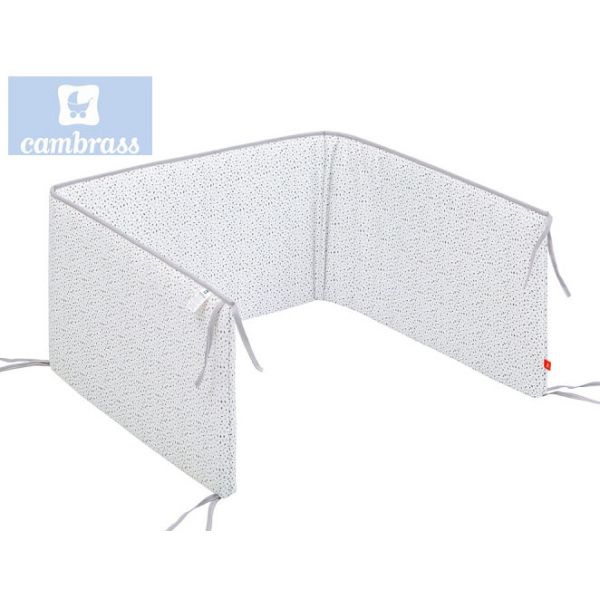 Cambrass Protetor para Cama de Grades 60 (cot 60) 60x35 cm Leão Cinza