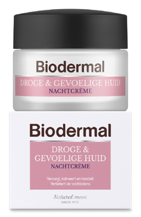 Biodermal Droge & Gevoelige Huid Nachtcrème 50ML