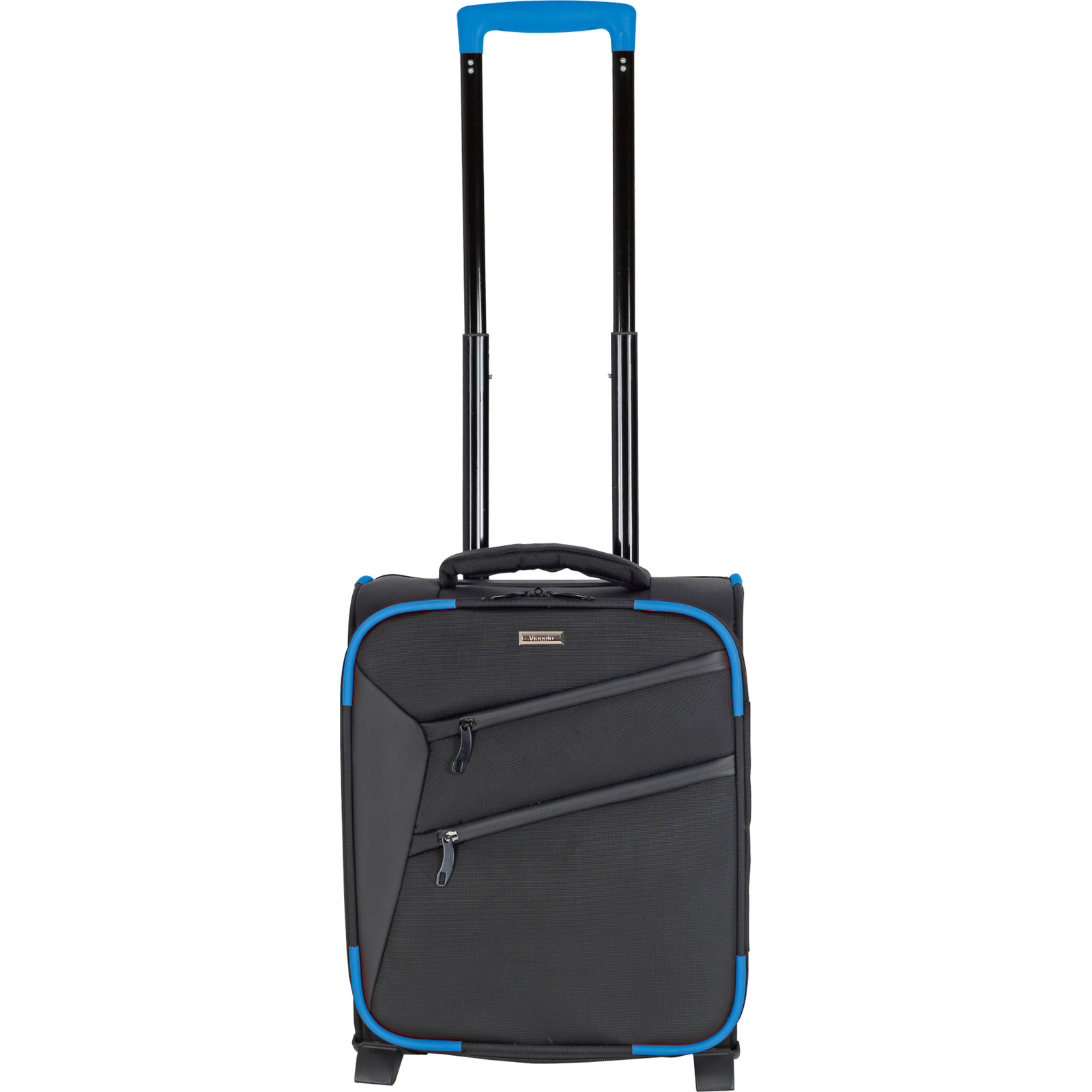 Koffer Fabio XS, schwarz/blau