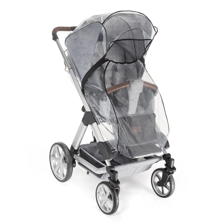 reer Regenschutz für Kombi-Kinderwagen RainCover Classic+