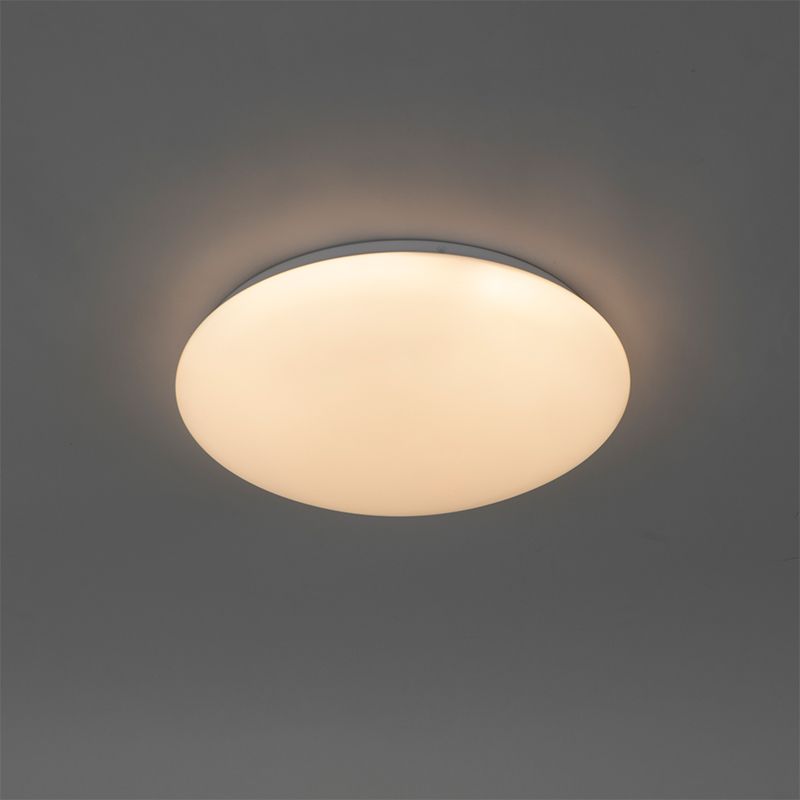 Plafondlamp wit 33 cm incl. LED en dimmer met afstandsbediening - Iene
