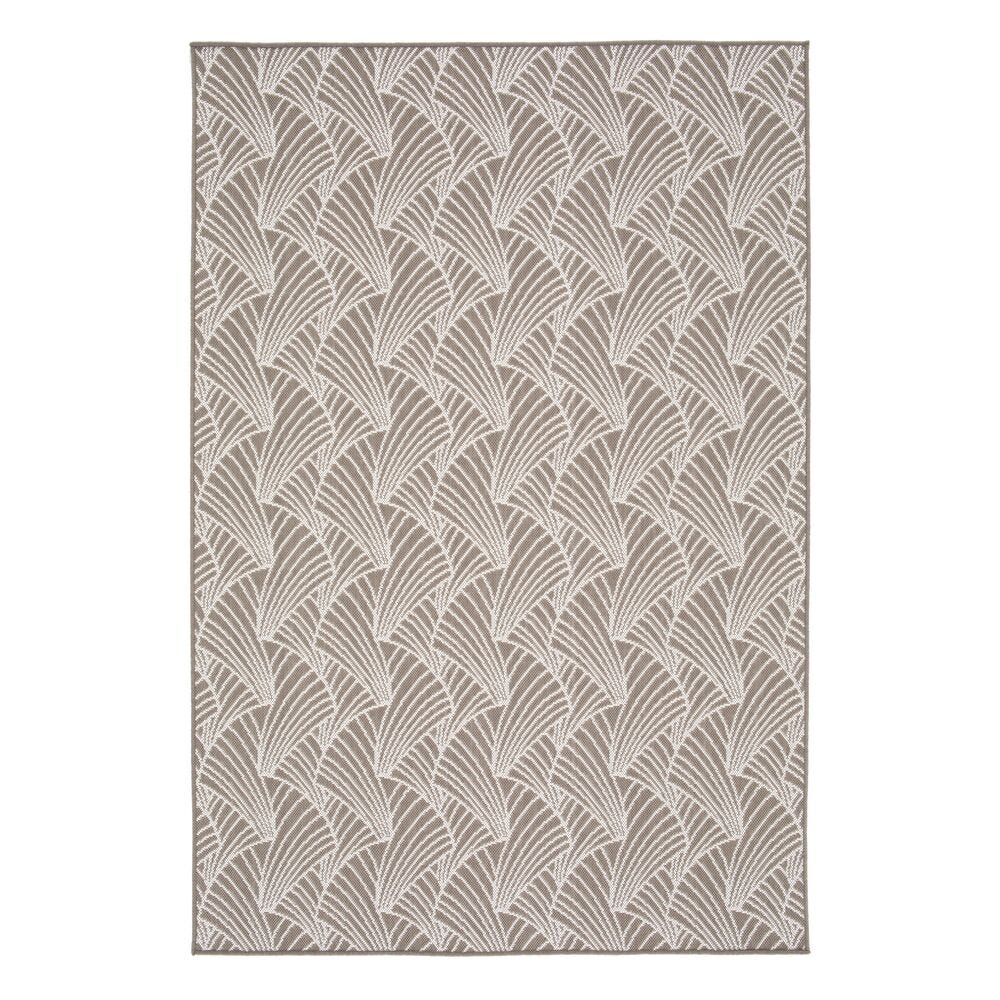 100% recycelter Teppich für Innen - /Außenbereich - 240X320 Marsanne Rpet (Polyester Recyclé) Beige Eventail Beige-bi