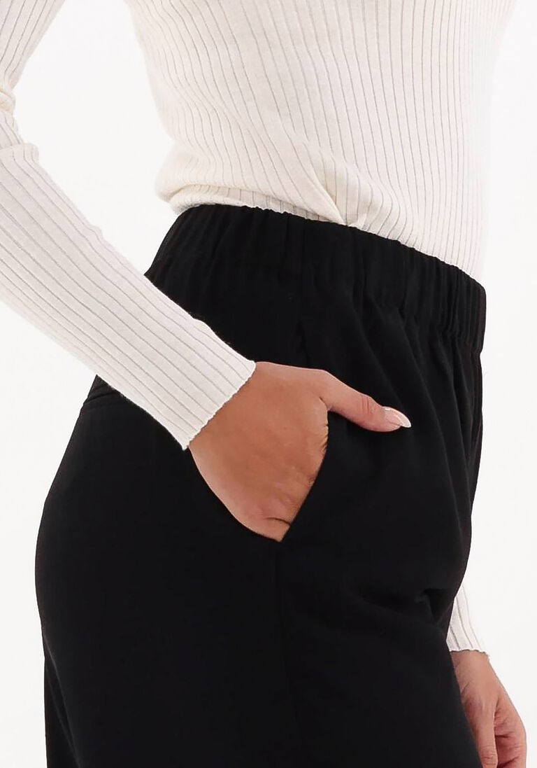 SELECTED FEMME zwarte selected femme wijde broek tinni-relaxed mw wide pant b