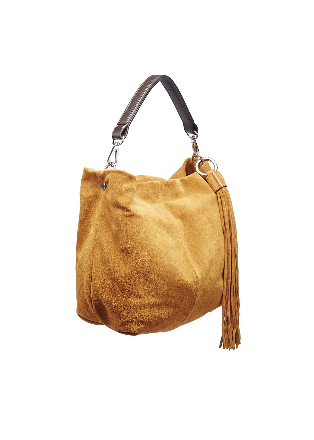 BESACE TASSEL SISKIYOU VELOURS CASTOR