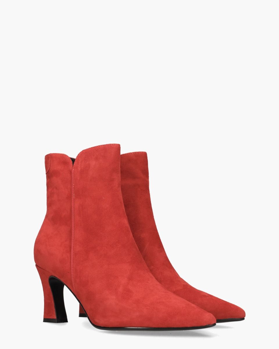 Di Lauro Sterre Donkerrood Dames Enkelboots