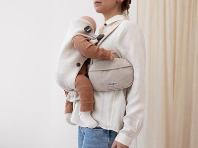 BabyBjörn Oppbevaringslomme Bæresele Vevd, Light Beige Melange