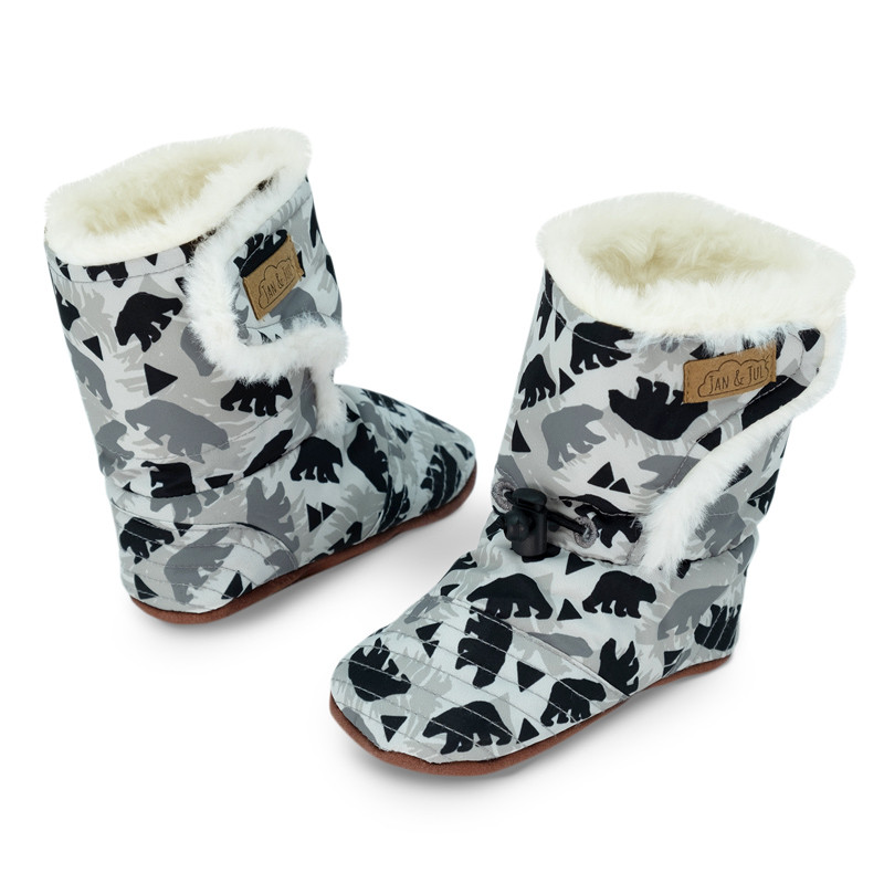 Jan and Jul Jan and Jul Stay-Put Winter Booties Bear