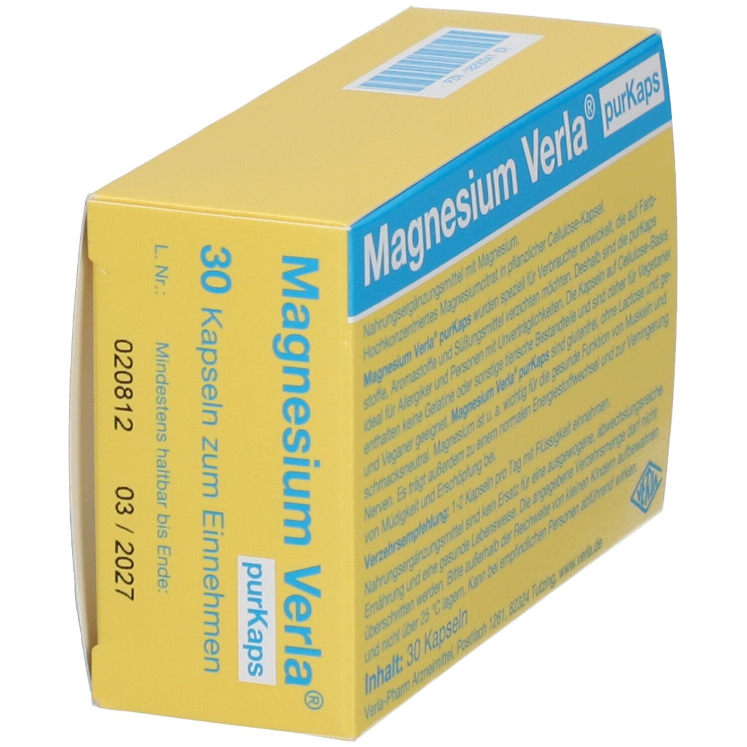 Magnesium Verla® purKaps Kapseln