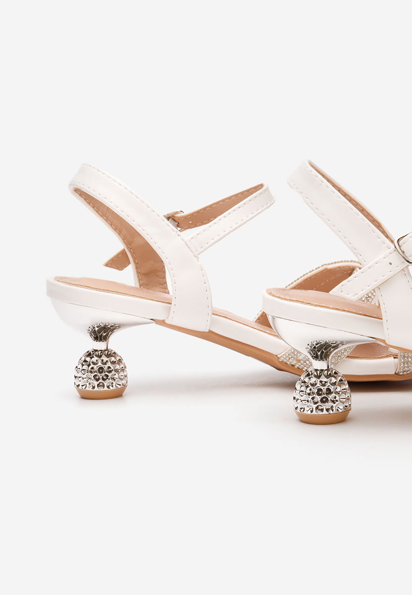Sandales pour filles blanches Diamonds