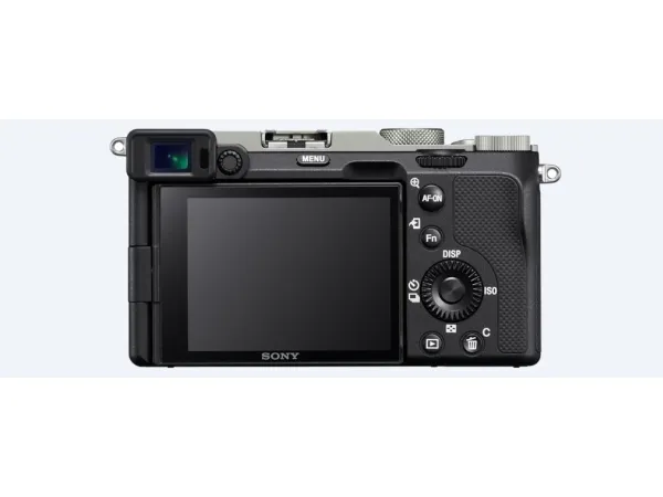 Sony a7C ILCE-7CL - Digitalkamera - spejlløst - 24.2 MP - Full Frame - 4K / 30 fps - 2.1x optisk zoom 28 - 60 mm objektiv - Wireless LAN, NFC, Bluetooth - sølv