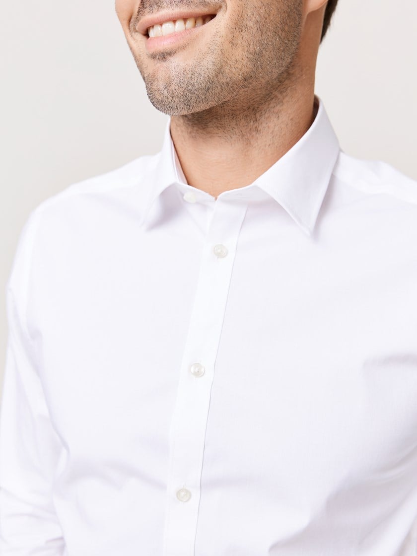 Slim stretch skjorte Bright White