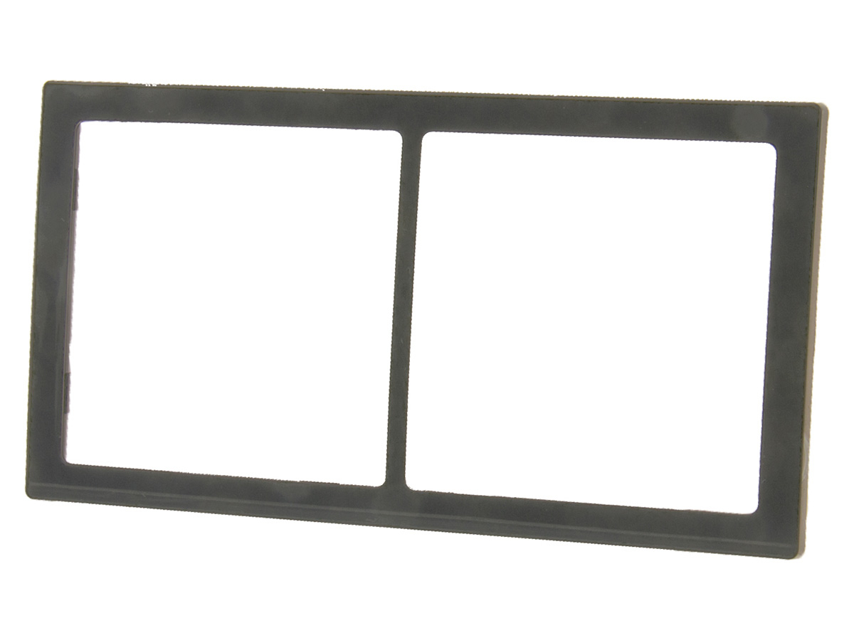 BBA 2-vak afdekraam hoogglans - grey