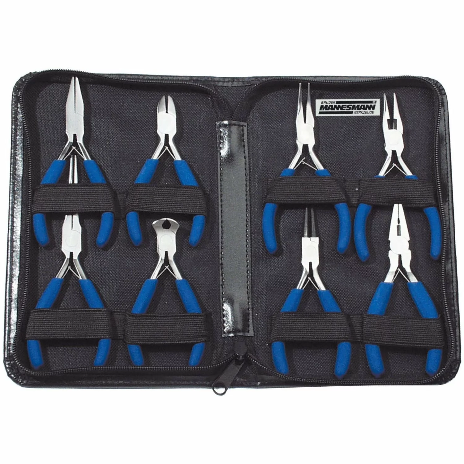Brüder Mannesmann 10808 8-delige mini tangenset in etui