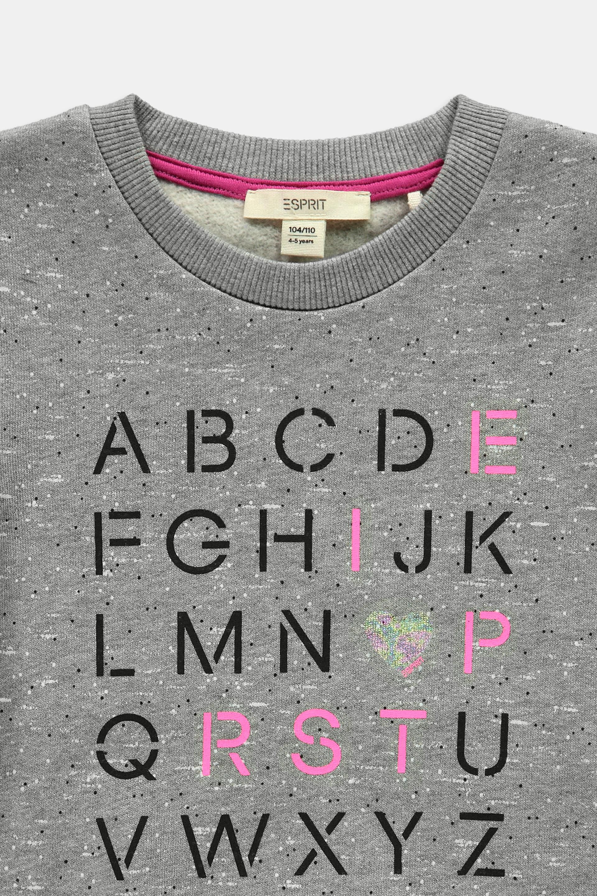 Sweat-shirt en coton imprimé