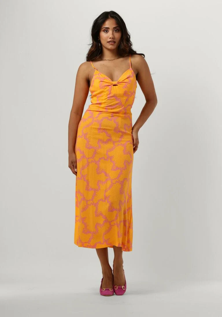 Y.A.S. gele y.a.s. midi jurk yasmolea strap midi dress
