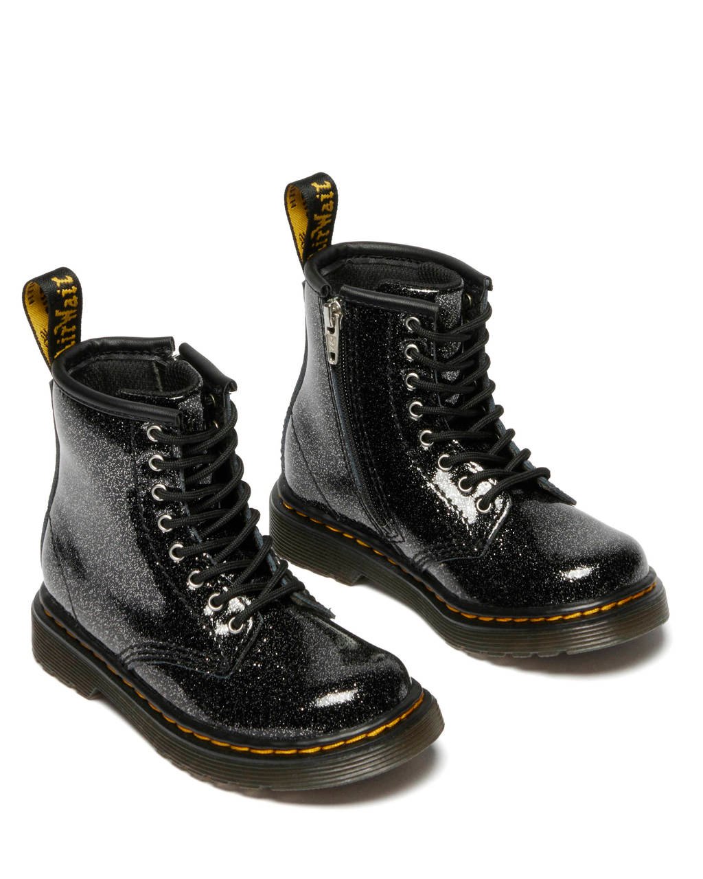 Dr. Martens 1460 Tleren veterboots met glitters zwart