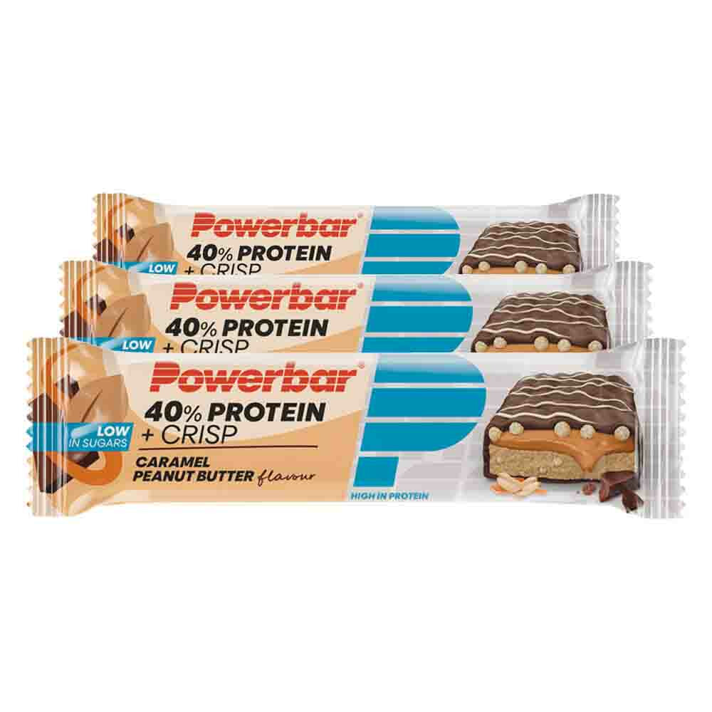 3x PowerBar Proteine + Crisp Caramel Peanut Butter40 gr