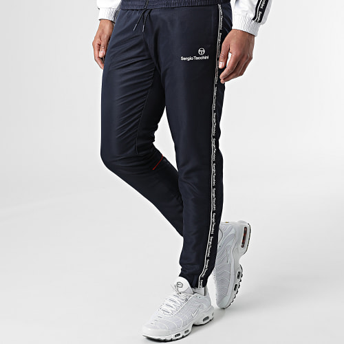 Ensemble De Survetement A Bandes Nastro 39679 Blanc Bleu Marine