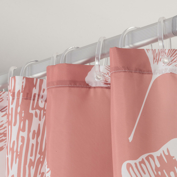 Sealskin douchegordijn mare 180x200cm d.roze/wit