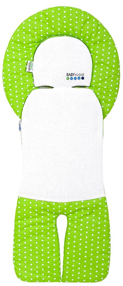 Odenwälder BabyNest Odenwälder 10159-1997 Babycool- Autositzauflage Tupfen limette