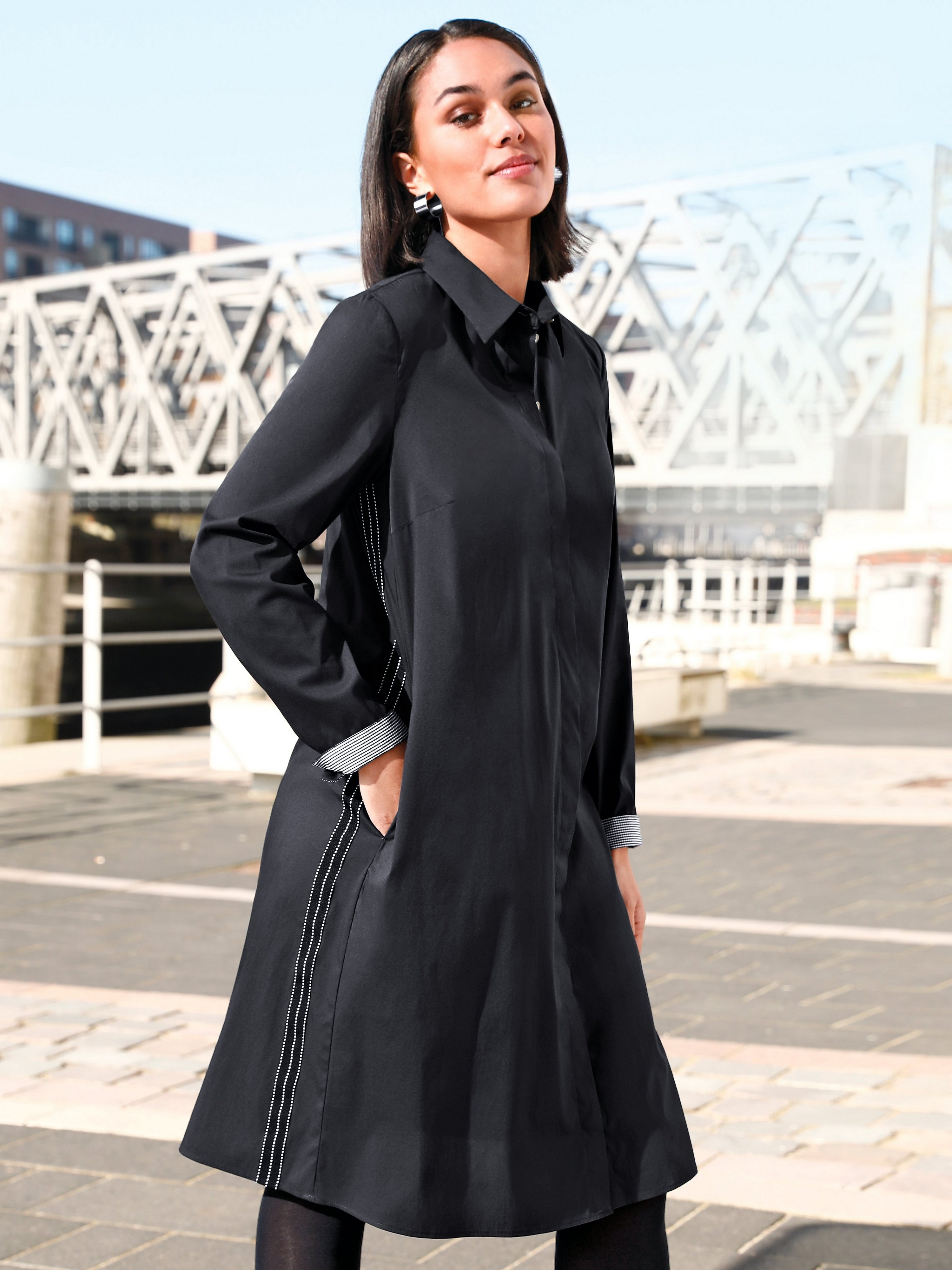 Kleid mit Kellerfalte