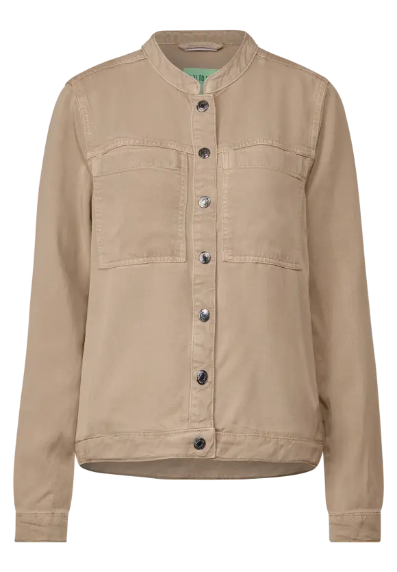 Kurze Jeansjacke - sand soft washed