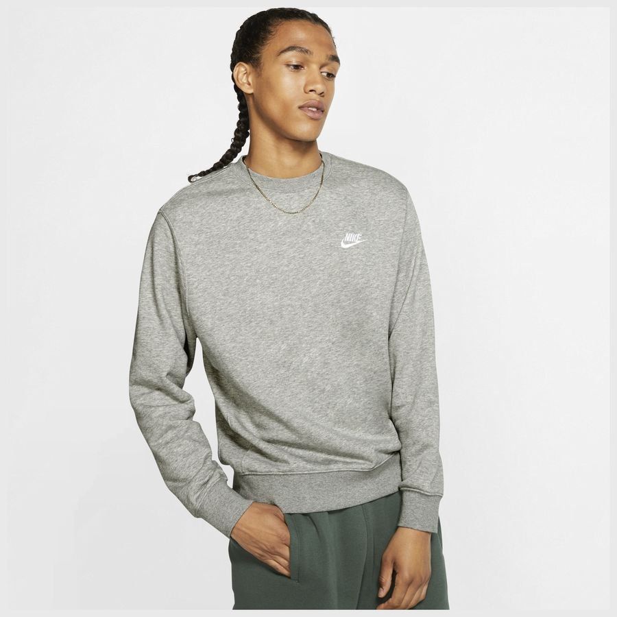 Nike Sweat NSW French Terry Crew - Gris/Blanc