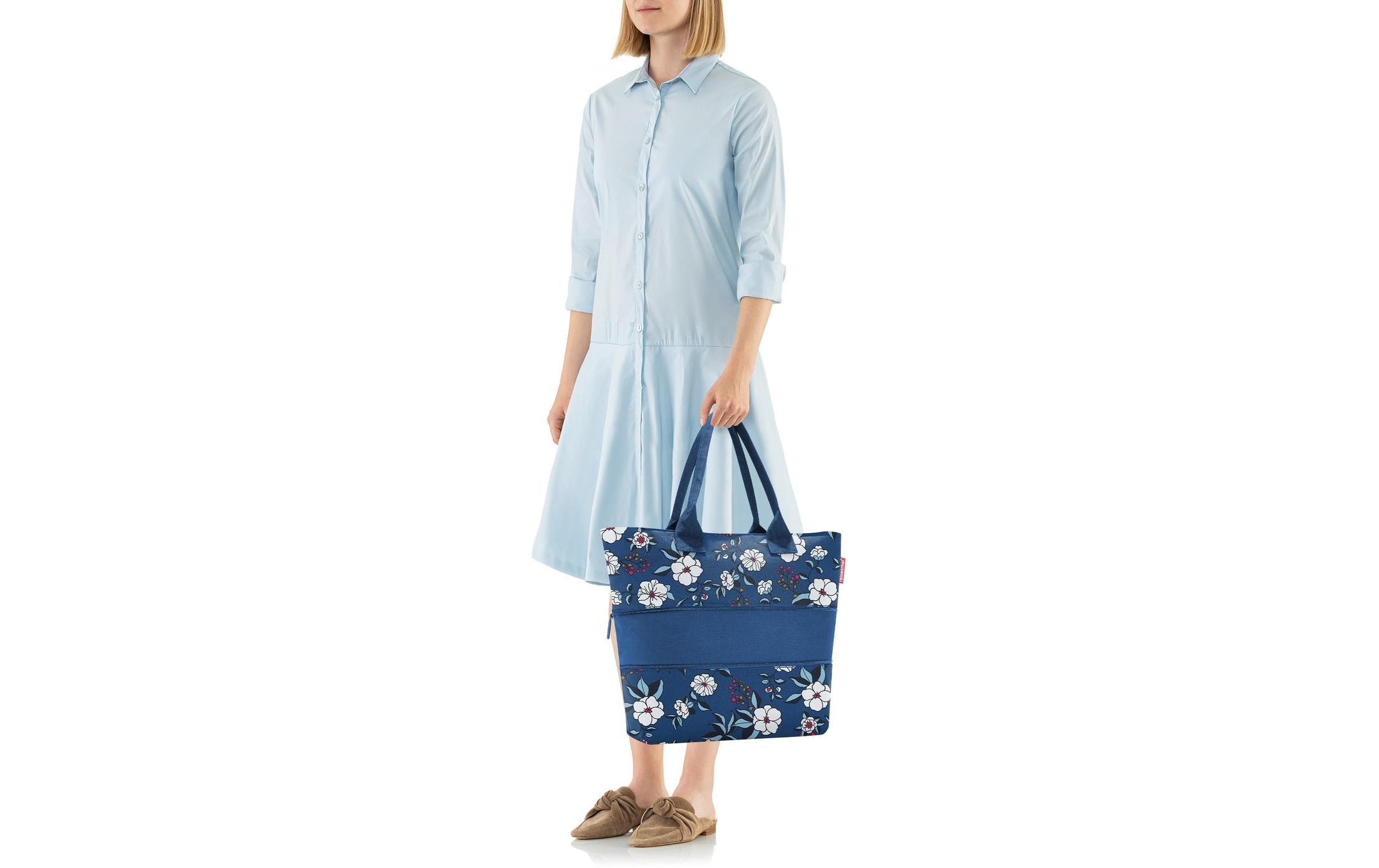 Tasche Shopper e1 Garden BlueSchultertasche für den täglichen Einkauf