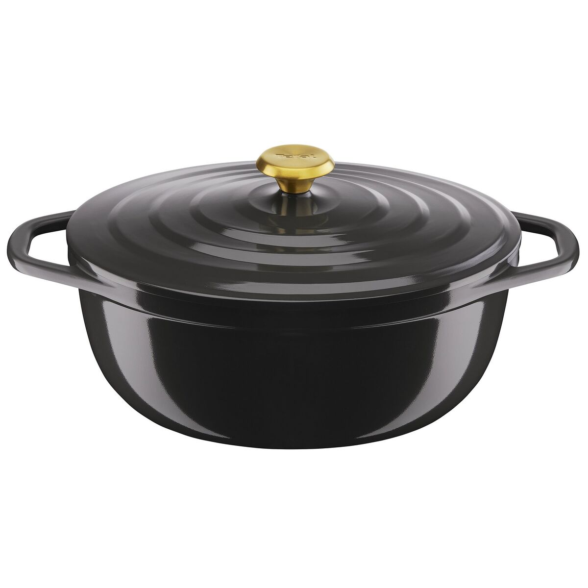 Air oval gryte, 5,7 liter, 30 cm, grå