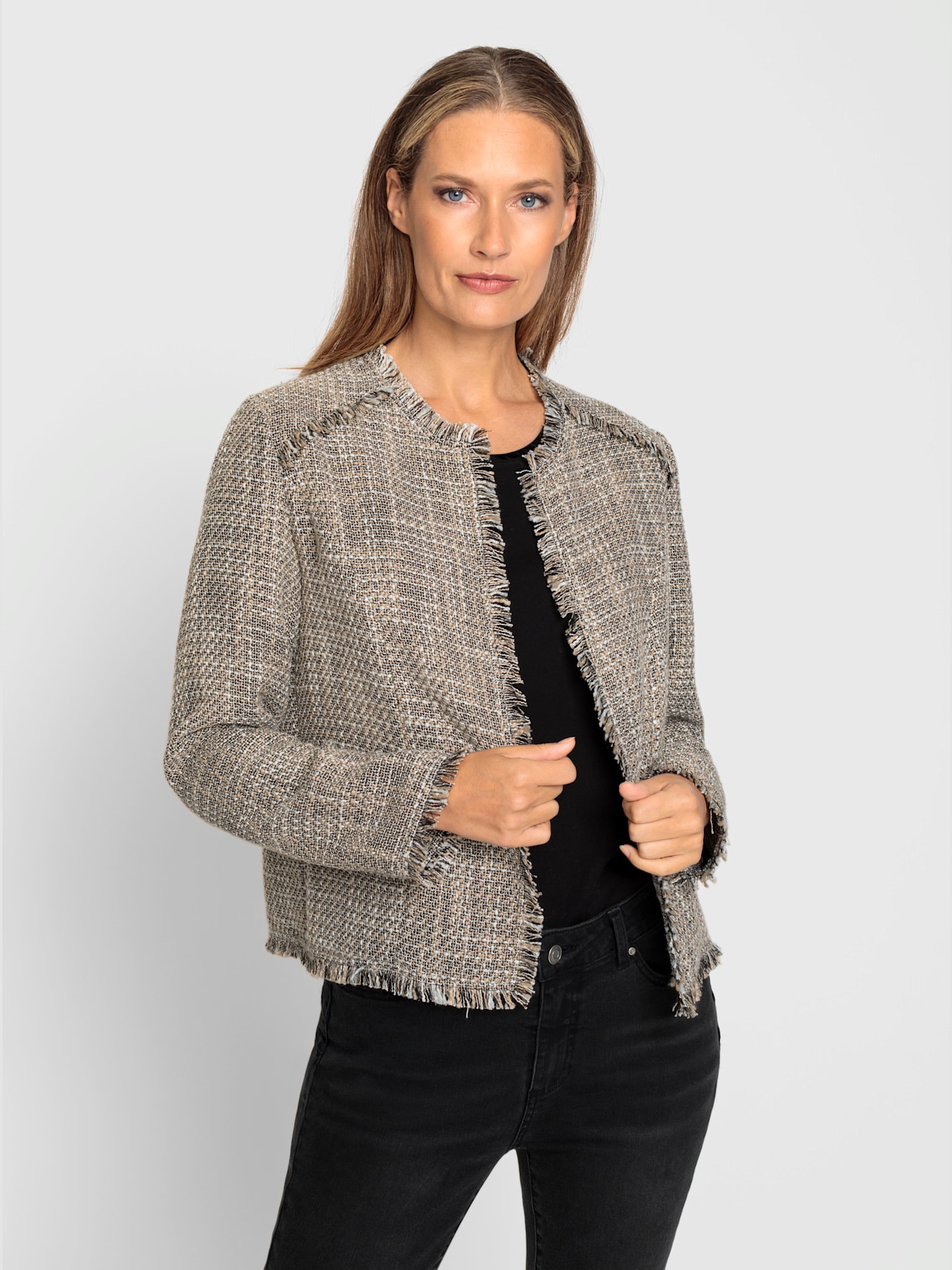 Blazer bouclé structuré pour l'été