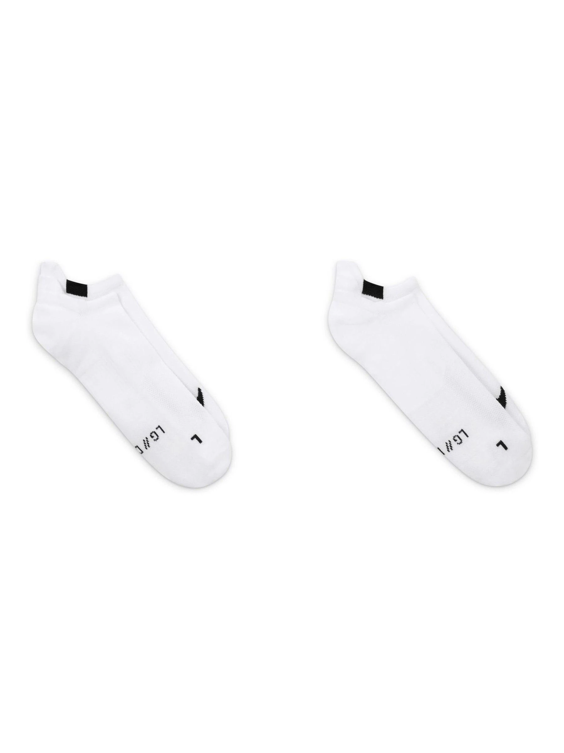 Wit - Nike - Multiplier - 2 Paar niet-zichtbare hardloopsokken
