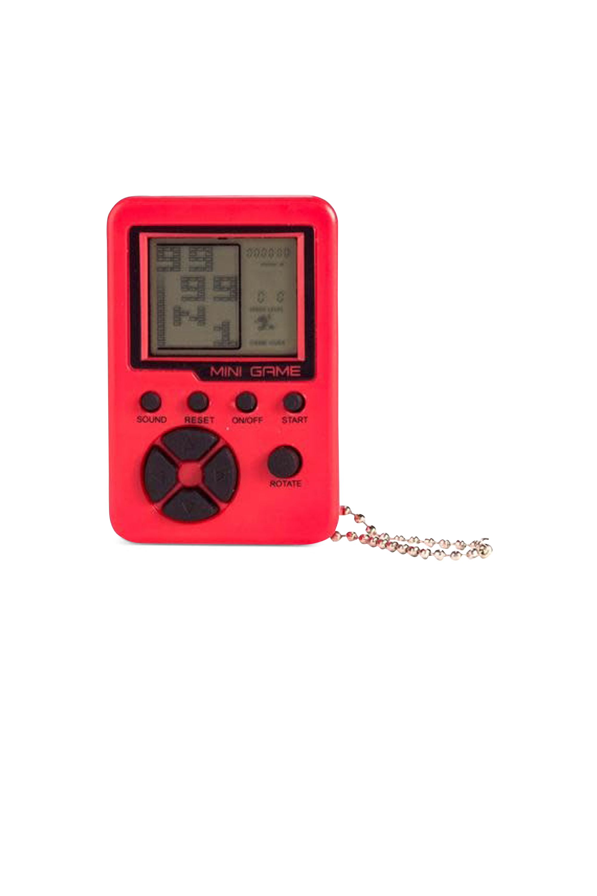 KIKKERLAND Porte-clés console jeu d'arcade Rouge