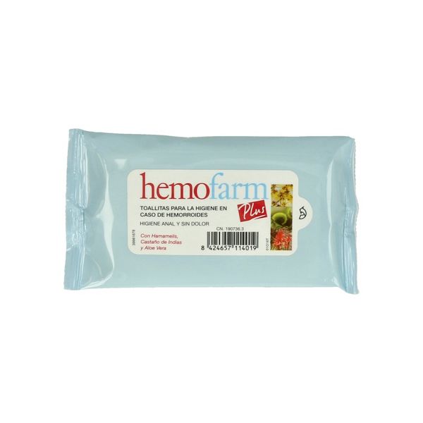 Hemofarm Plus Toalhitas 20 Unidades